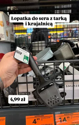 Łopatka do sera z tarką i krajalnicą promocja w Biedronka