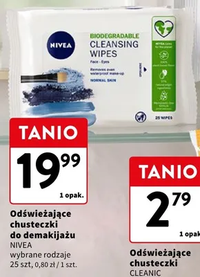 Odświeżające chusteczki do demakijażu NIVEA promocja w Intermarche
