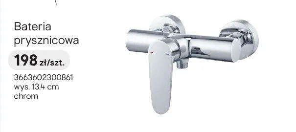 Bateria prysznicowa GoodHome chrom promocja w Castorama