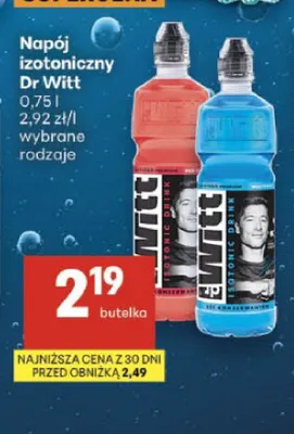 Napój izotoniczny Dr Witt czerwony promocja w Delikatesy Centrum