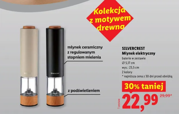 Młynek elektryczny promocja w Lidl
