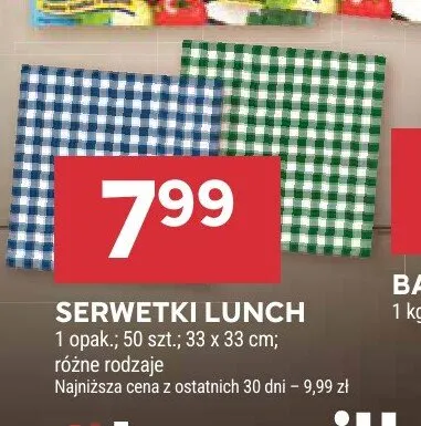 Serwetki lunch promocja w Stokrotka