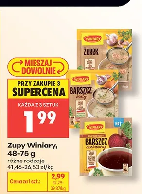 Zupa Winiary Żurek promocja w Biedronka