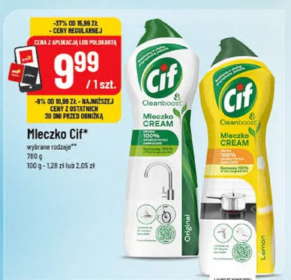 Mleczko Cif Lemon promocja w POLOmarket