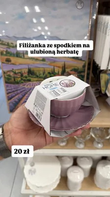 Filiżanka ze spodkiem Pepco Home promocja w Pepco