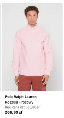 Koszula Polo Ralph Lauren różowy promocja w Lounge by Zalando
