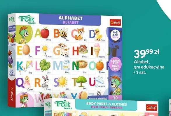 Gra edukacyjna Alfabet Trefl promocja w Empik