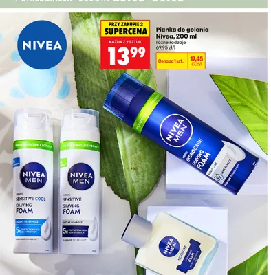 Pianka do golenia Nivea Men Sensitive promocja w Biedronka
