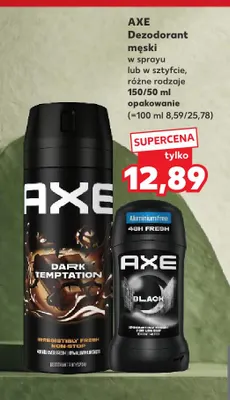 Dezodorant męski w sztyfcie Axe Black promocja w Kaufland