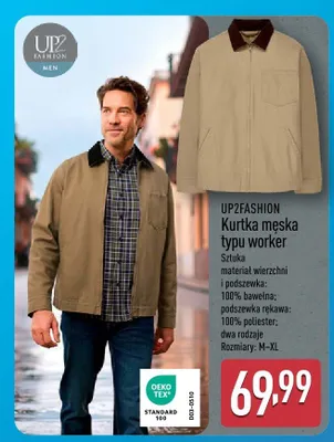 Kurtka męska typu worker promocja w Aldi