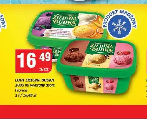 Lody Zielona Budka Froneri promocja w Chorten