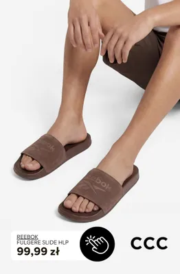 Klapki Reebok Fulgere Slide HLP promocja w CCC