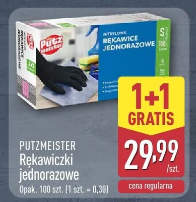 Rękawiczki jednorazowe promocja w Aldi