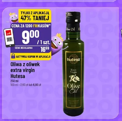 Oliwa z oliwek extra virgin Hutesa promocja w POLOmarket