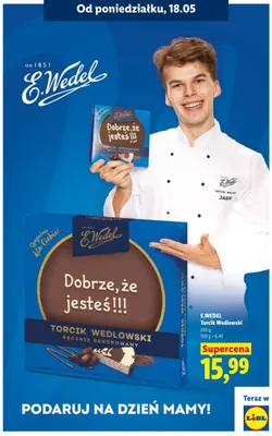 Torcik Wedlowski E.Wedel promocja w Lidl