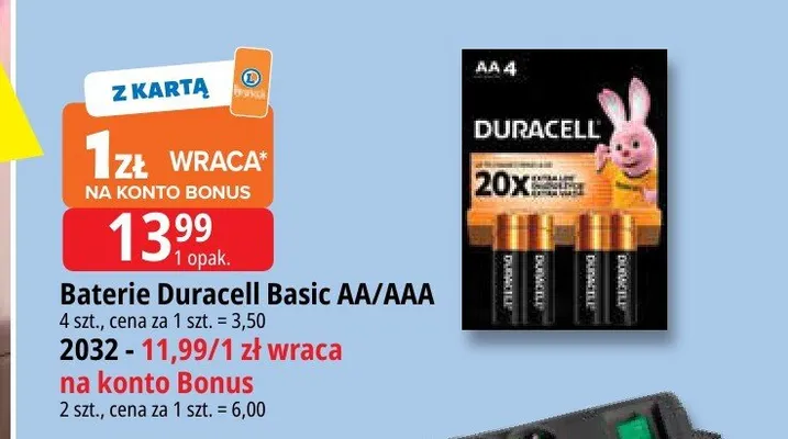 Baterie Duracell Basic AAA promocja w Leclerc