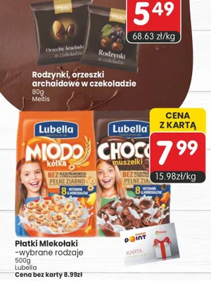 Rodzynki, orzeszki archaidowe w czekoladzie promocja w Market Point