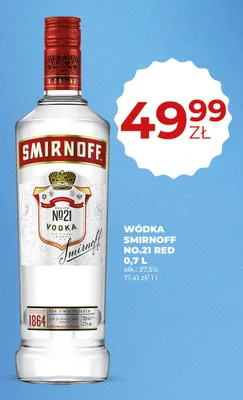 Wódka Smirnoff No.21 Red promocja w Duży Ben
