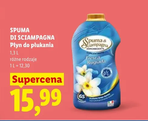Płyn do płukania Spuma di Sciampagna Fresca Rugiada promocja w Lidl