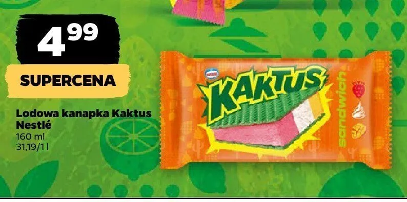 Lodowa kanapka Kaktus Nestlé promocja w Netto