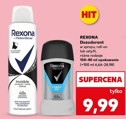 Dezodorant w sprayu, roll-on lub sztyft różne rodzaje 150-250ml promocja w Kaufland