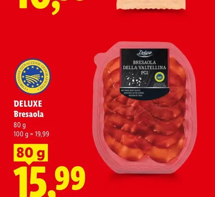 Bresaola della Valtellina Deluxe promocja w Lidl