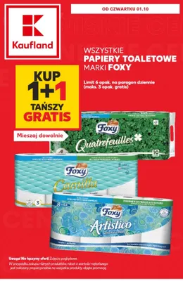 Papier toaletowy Quatrefeuilles 10-pak Foxy promocja w Kaufland