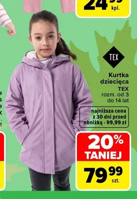 Kurtka dziecięca TEX promocja w Carrefour