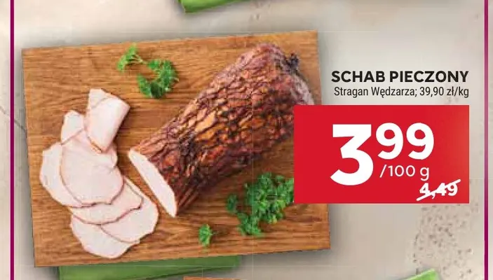 Schab pieczony Stragan Wędzarza promocja w Stokrotka