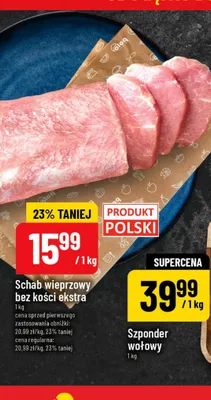 Schab wieprzowy bez kości ekstra promocja w POLOmarket