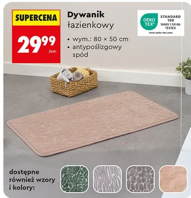 Dywanik łazienkowy promocja w Biedronka