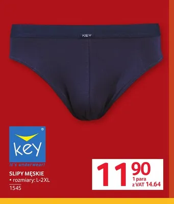 Slipy męskie Key promocja w Selgros