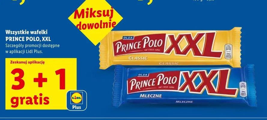 Wafelki Prince Polo XXL Mleczne promocja w Lidl