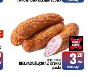 Kiełbasa Śląska z Szynki paski Madej Wróbel promocja w Tomi Markt