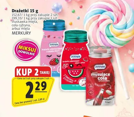 Drażetki Merkury promocja w Prim Market