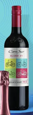 Wino Cono Sur Blend #1 Balanced & Smooth Red promocja w Żabka