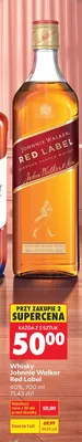 Whisky Johnnie Walker Red Label promocja w Biedronka