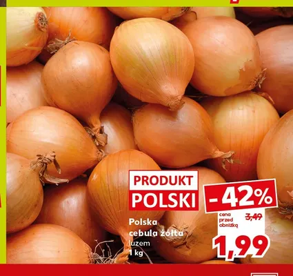 Cebula żółta polska promocja w Kaufland