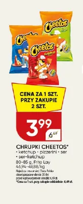 Chrupki Cheetos ser-ketchup promocja w Chata Polska