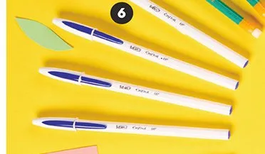 Długopisy kulkowe z niebieskim tuszem promocja w Biedronka