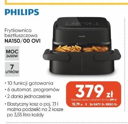 Frytkownica beztłuszczowa Philips NA150/00 OVI promocja w Max Elektro