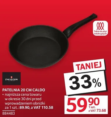 Patelnia 20 cm Caldo Zwieger promocja w Selgros