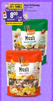 Musli Vit Morning owocowo-orzechowe promocja w POLOmarket