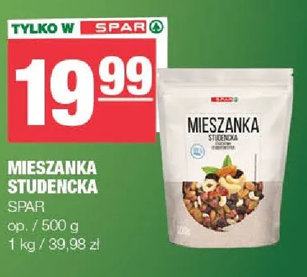 Mieszanka studencka SPAR promocja w SPAR