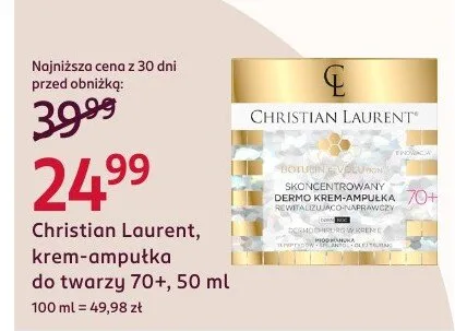 Krem-ampułka do twarzy 70+ promocja w Rossmann