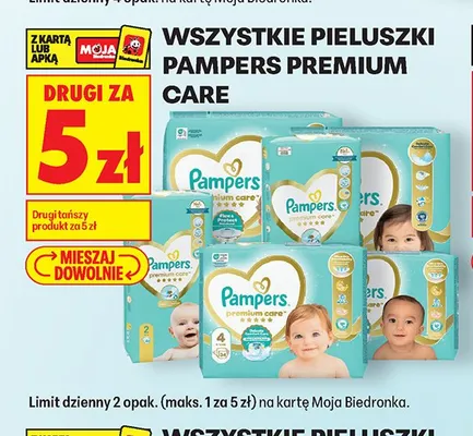 Pieluszki Pampers Premium Care promocja w Biedronka