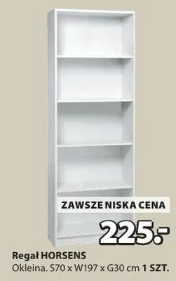 Regał Horsens okleina promocja w Jysk