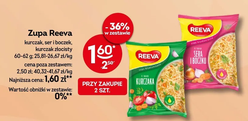 Zupa Reeva kurczak promocja w Żabka