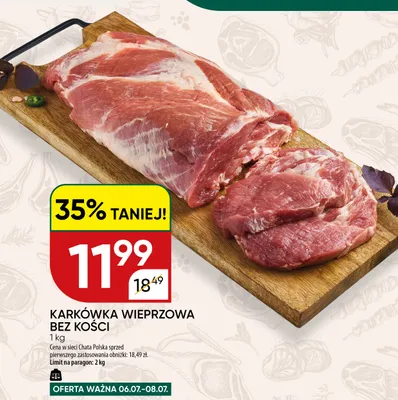 Karkówka wieprzowa bez kości promocja w Chata Polska