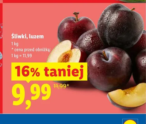 Śliwki luzem promocja w Lidl